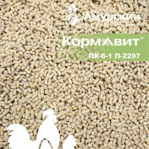 Комбикорм полнорационный для бройлеров 3-й фазы кормления (период роста) ПК 6-1П-2297